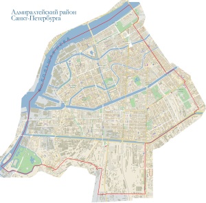 Карта Адмиралтейского района СПб. Компьютерная помощь в Адмиралтейском районе