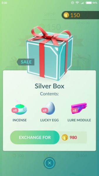 подарок за 980 монет. Изменения в Pokemon GO 31.12.16: новые подарки и заставка